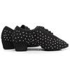 Mode Schwarz Salsa Tanzschuhe Herren Damen Flash Canvas Standard Ballroom Tango Latein Professionelle Lehrer Tanzschuhe Jazz Sneakers