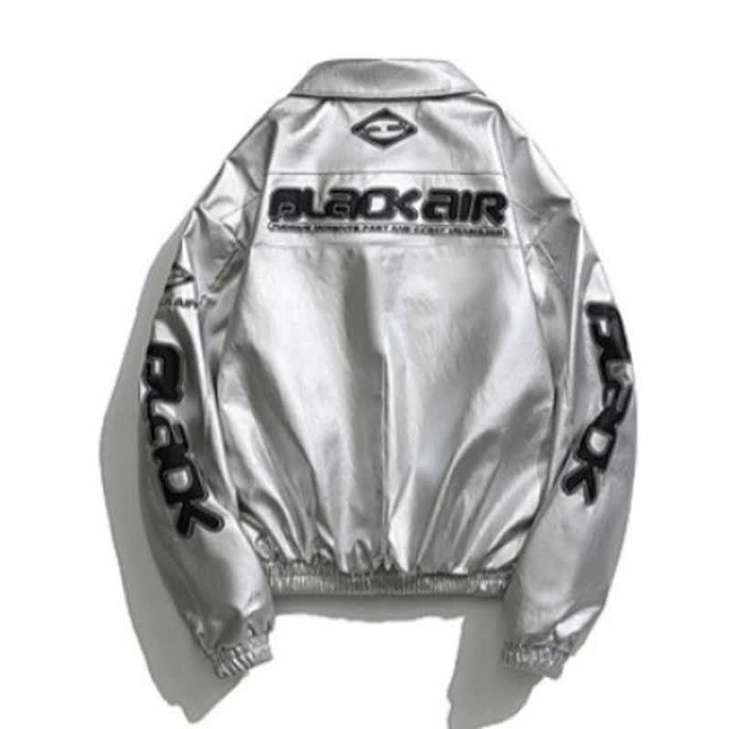 Rogue Retro Hip Hop Leather Racing Jacket: Trendy Unisex Autumn Motorcycle Style