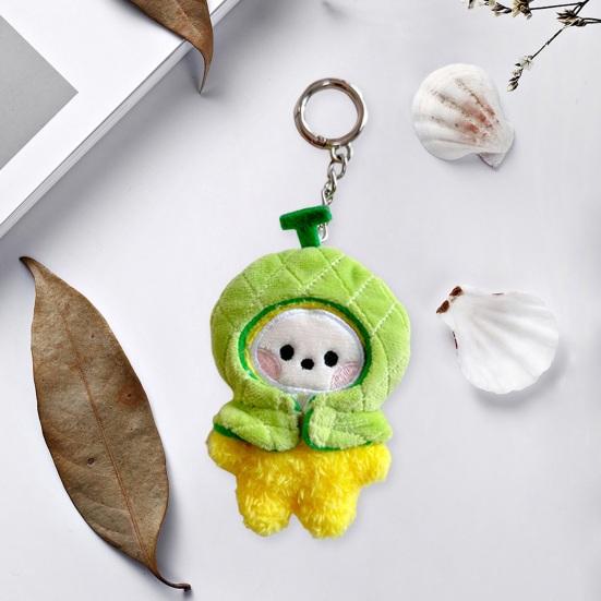 Kawaii Frucht Kopfbedeckung Plüsch Schlüsselanhänger Niedlicher Cartoon Tasche Anhänger Zubehör