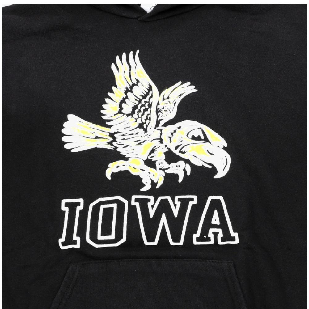 Wild Donkey Unisex Hoodie Fc Iowa Sun Faded Black
