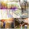 Double Pole Giant Bubble Stick, Large Bubble Circle Rope Toy, Outdoor Garden Stage Props Fun Bubble Tool for Kids