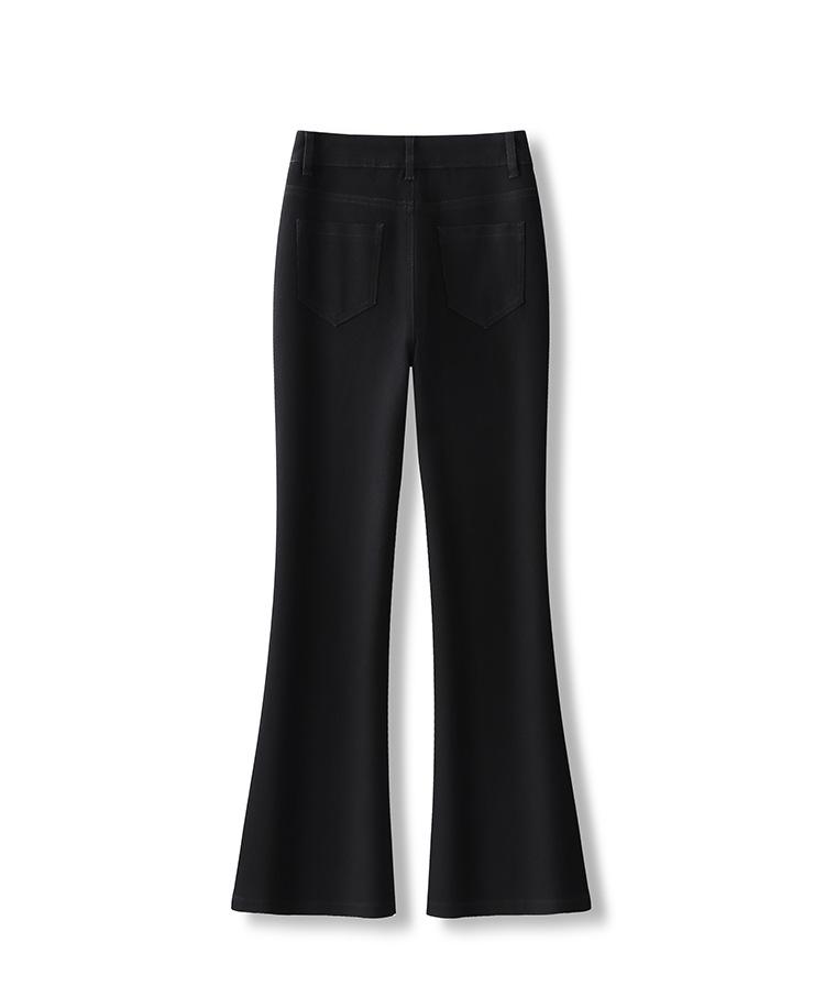 High-Waisted Slim Fit Micro-Flare Jeans: Stylish, Versatile, and Comfortable Casual Horseshoe Pants