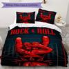 Rock spirit symbol Pattern Bedding,Quilt Set Quilt Cover Pillowcase Home Birthday Gift (1*duvet cover+2*pillowcase,without core)ZSJT0917422