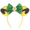 Cartoon Character Mouse Ears Headband Sequins 5" Bow Hairband For Girls Children Festival Party DIY Hair Accessories Gift