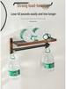 Walnut Punch-Free Luxury Towel Rack: Wall-Mounted Bathroom and Hotel Shelf