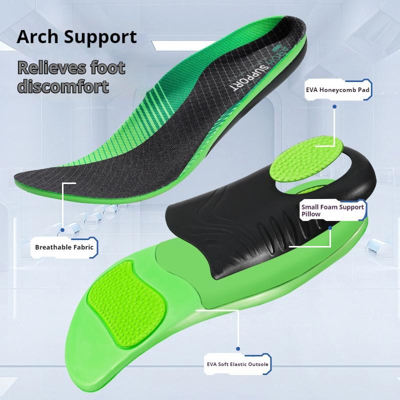 1Pair/2Pair New Orthotic Arch Support Insoles - Comfortable Running Sports Shock Absorption Quality Shoe Pads for Men & Women