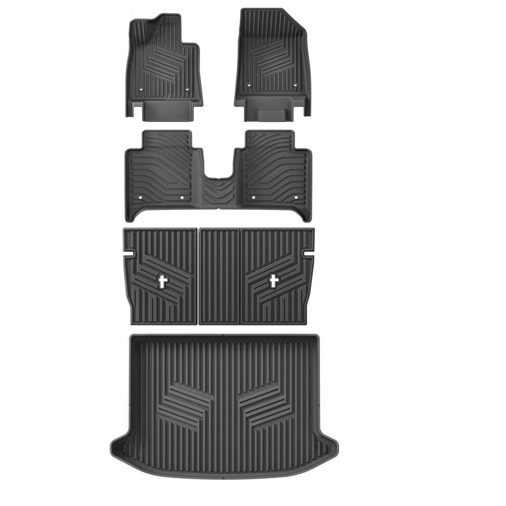 Smabee Left Drive for ZEEKR X 5Seats 2025 TPE Car All-Weather Floor Mats Cargo Liner Trunk Backrest Mat Interior Accessories
