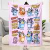 Bluey Puppy Bond. Blanket Durable Comfort Suitable for Sofa Seaside Bed All-Season Use Stylish Decor Ideal Gift For Birthday Valentine'S Day