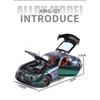 1/24 Benzs-GT GTR Alloy Sports Car Model Diecast & Toy Vehicles Metal Racing Car Model High Simulation Sound and Light Kids Gift
