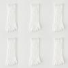 6 Pairs Women Spring and Autumn Pure Cotton Five Finger Socks Retro Solid Color Lace Striped Split Toe Socks Vintage Comfortable Socks