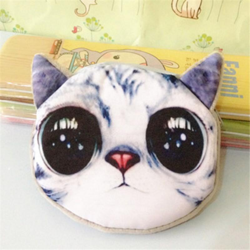 Cat Coin Purse Meow Star Dog Wallet Cute Cartoon Gift Coin Card Bag Key Bag Coin Pouch Clutch Bag Wholesale