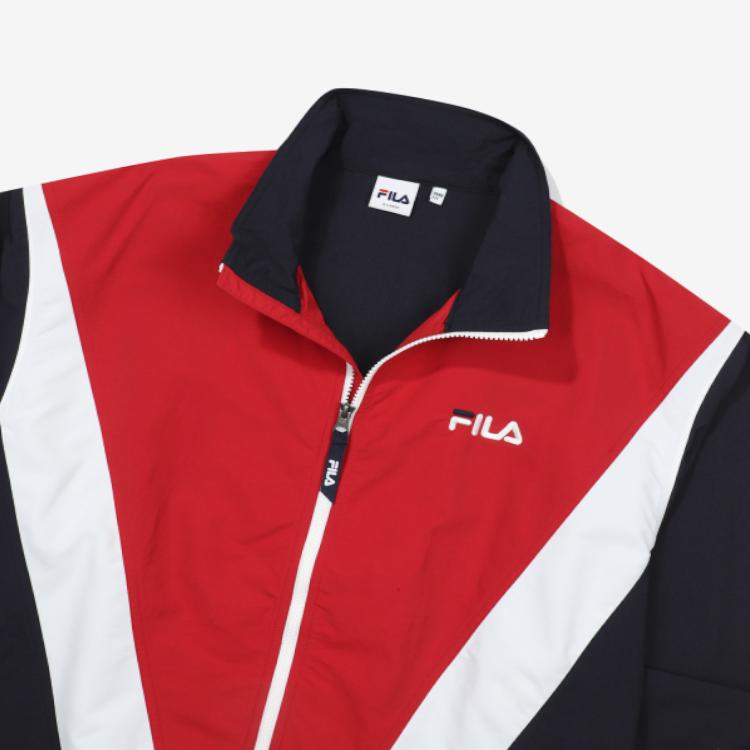 FILA Jackets Unisex Red Stand Collar Moderate Other FS2JKF2111X-HRD