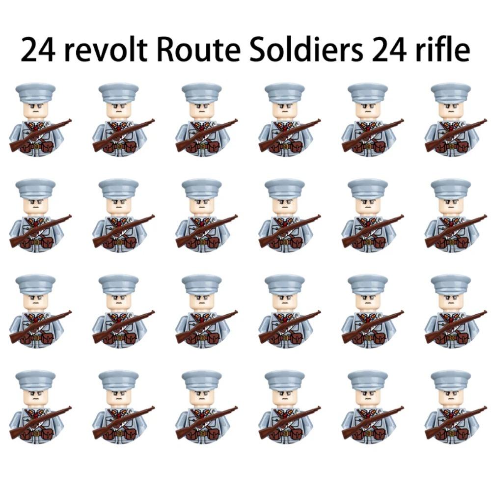 WWII Infantry Military Soldier War National Army Mini Gun Weapon Models Building Blocks Building Blocks Toys for Kids