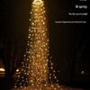 Outdoor Solar Star Waterfall String Lights