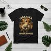 Today I'm A Serious Goose Lovers Funny Goose With Gun Meme T-Shirt Size S-4XL