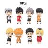 Mini Volleyball Youth Cartoon Action Figure Sun Yang Doll Model Toy 5-7.5cm No Assembly Cute Collectible