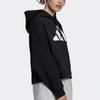 Adidas Sporty Hooded Sweatshirt Women Tops Black FS2451