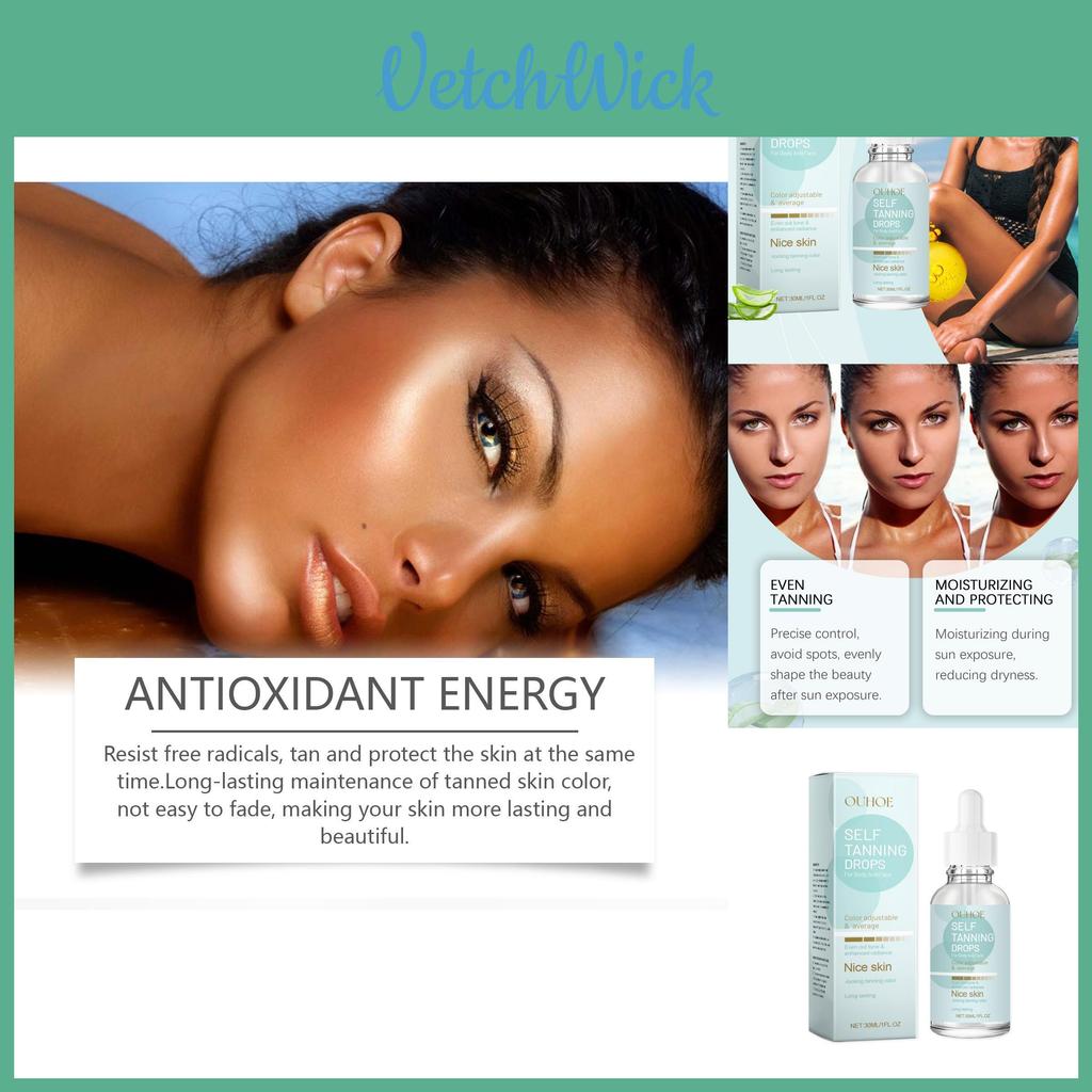 Ouhoe Gentle Moisturizing Tanning Drops For Even Skin Tone And Hydration 30ml