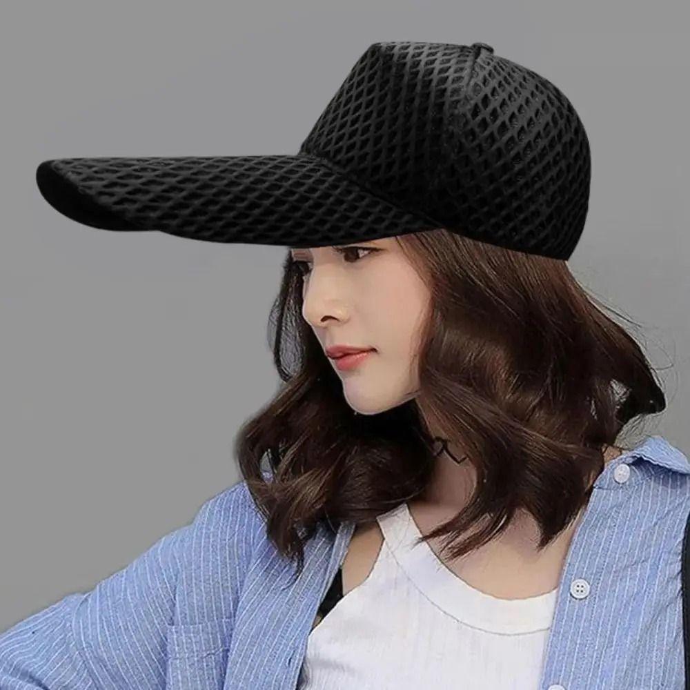 Breathable Wide Baseball Caps Mesh Cool Fishing Hat Portable Causal Sunshade  Large Head