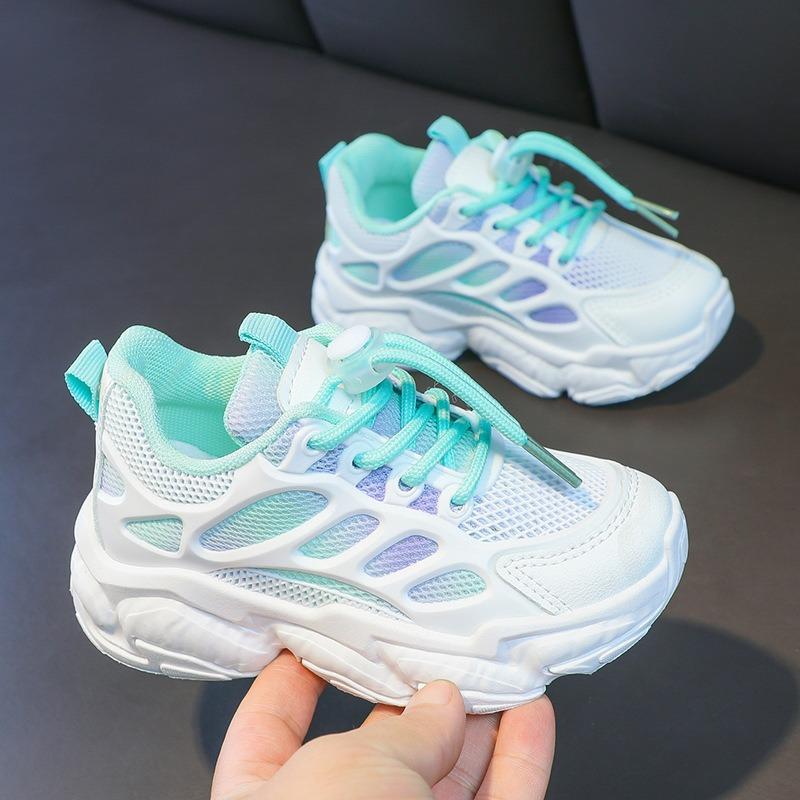 

Детская весенне-осенняя сетчатая дышащая спортивная обувь белого цвета 37 зелёный