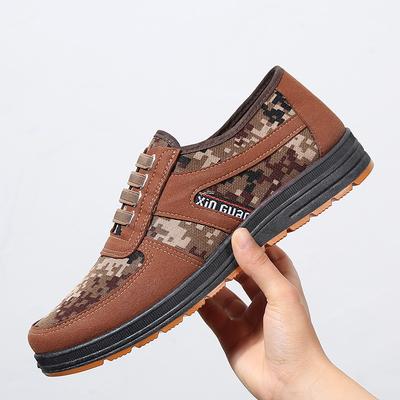 2025 Old Beijing Cloth Shoes Men's Casual Sports Work Shoes Flat Sole One Pedal Beef Tendon Sole Men's Shoes Casual Dad Shoes