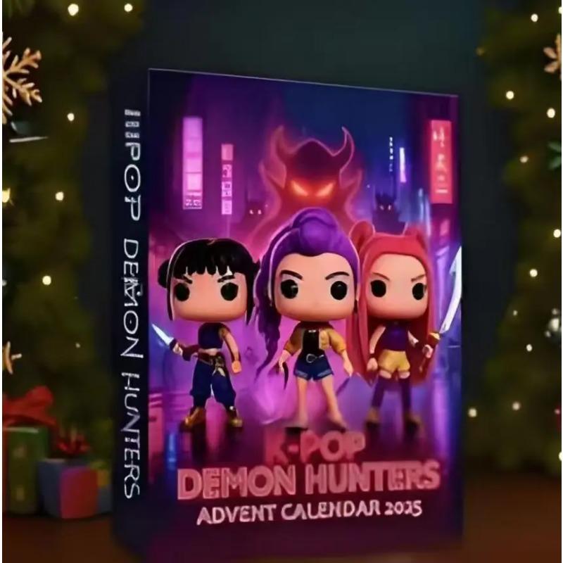 Caja Sorpresa de Navidad Diablo Kpop Cazador de Demonios KDH Calendario de Adviento Premium 2025 Equipo de Caza de Brujas Colgante Acrílico Juguete Regalo