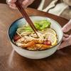 Keramik-Nudelschale im japanischen Stil, persönliche Suppenschale, hochwertig, Ofenglasur, Geschirr, Schale für Zuhause, Restaurant, Gewerbe