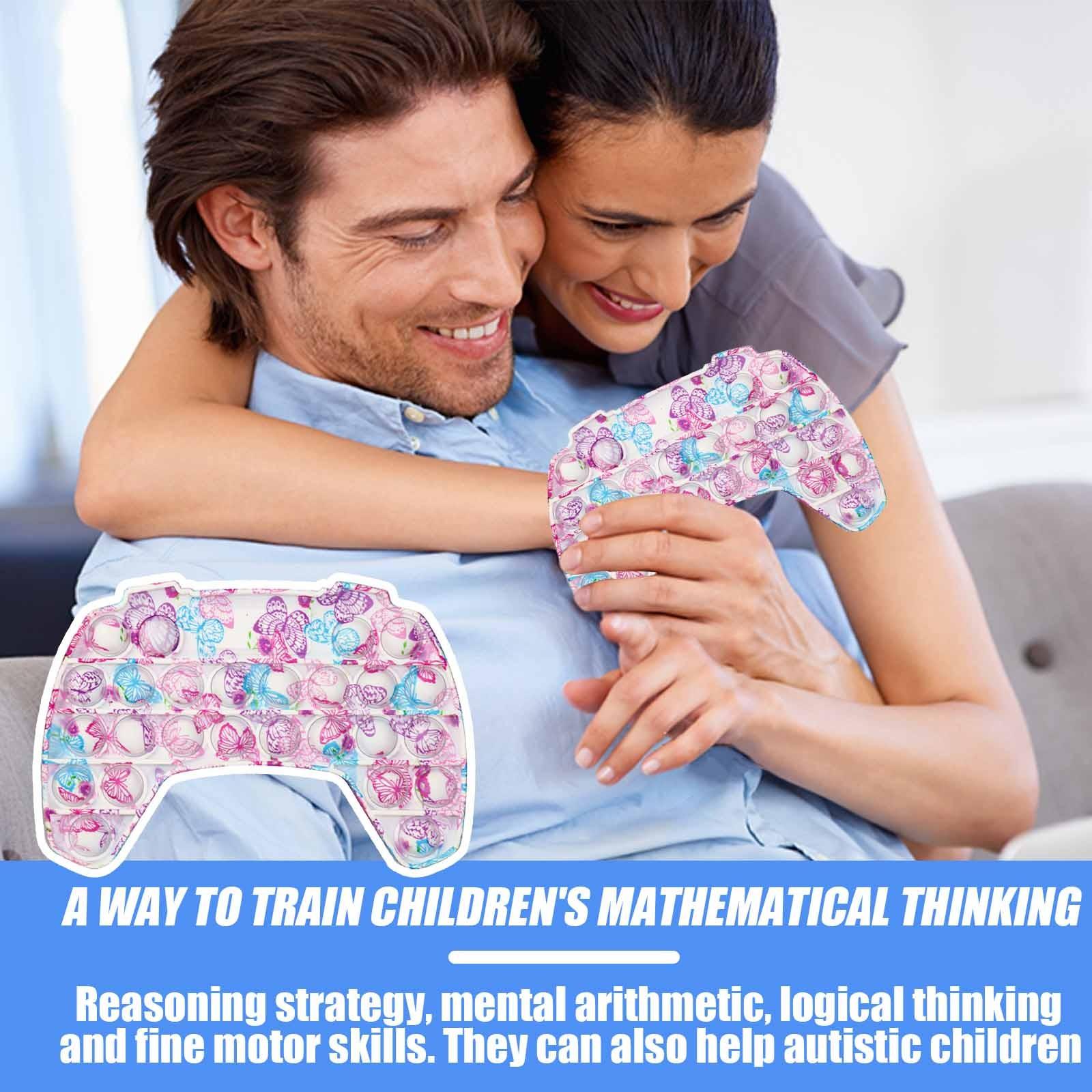 

Детский настольный игровой контроллер с принтом Tie-Dye, сенсорная игрушка для снятия стресса One size