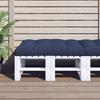 Pallet Cushion Navy Blue 120 X 80 X 12 Cm Fabric