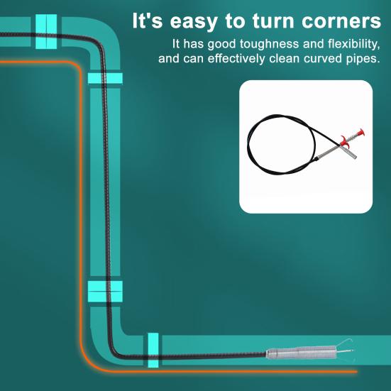 Pipe Cleaner Grabber Tool Easy Claw Pick Up Flexible Metal Tubes 0.7cm Diameter 4 Claws Metal Tube Grabber