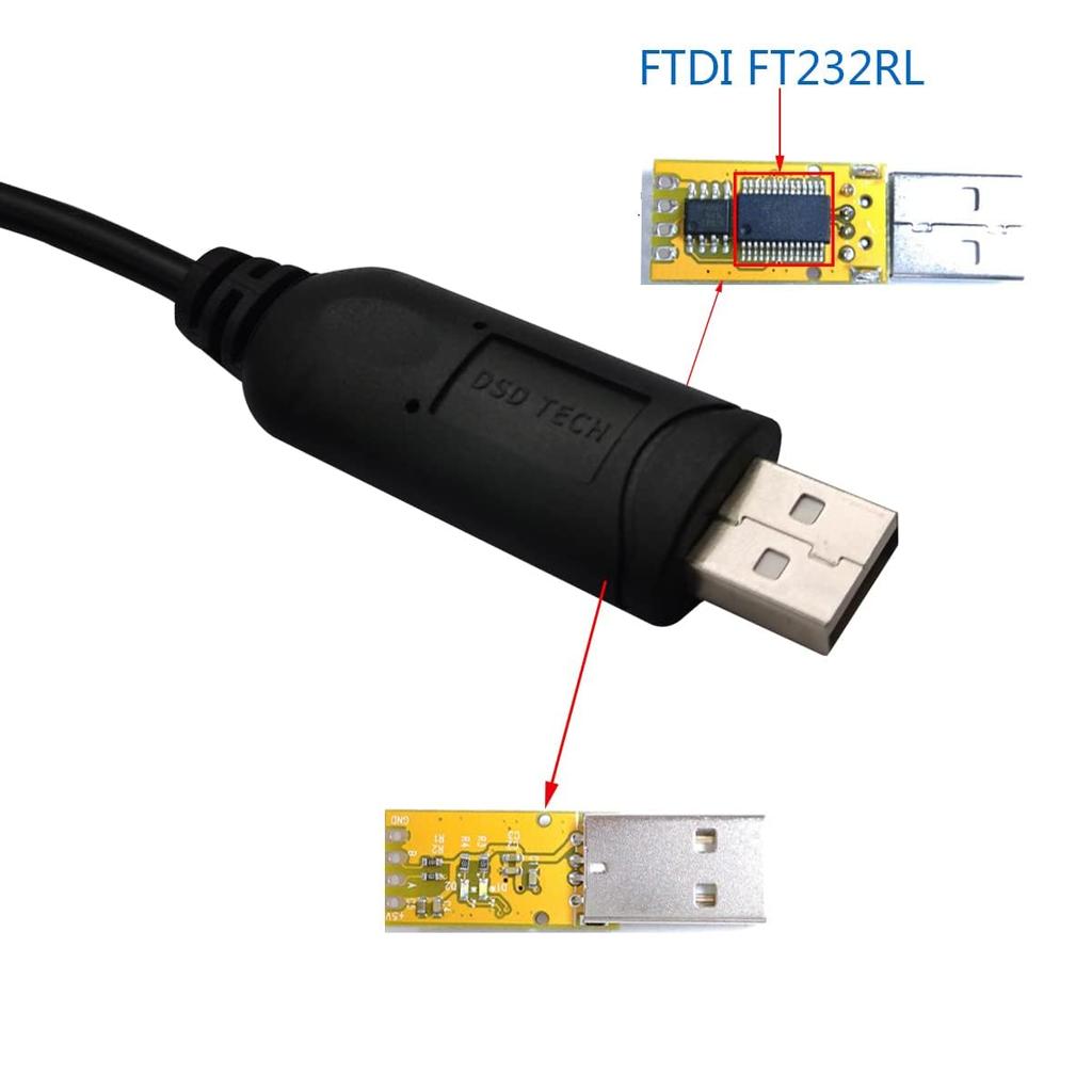 DSD TECH Interface Cable with FTDI Chip Feet USB-DMX - 5.9