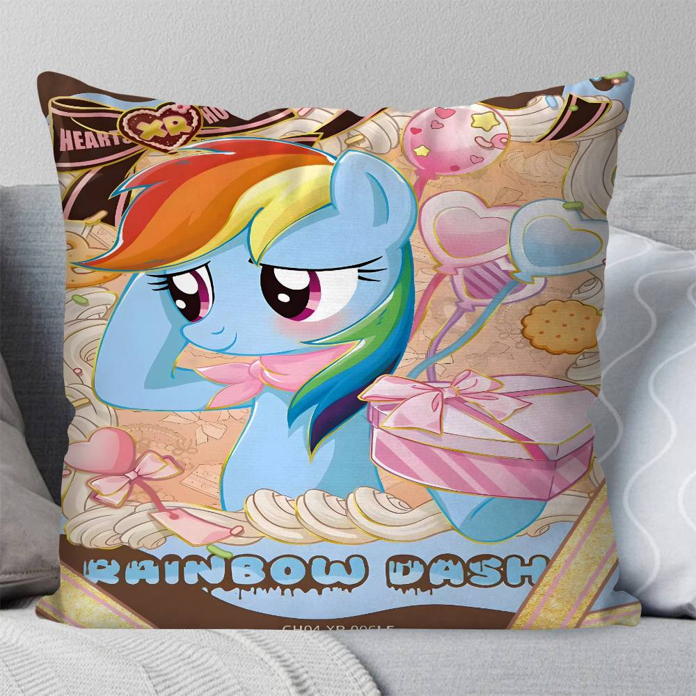 Anime My Little Pony   Pillow Case Square Pillow Bedroom Sofa Leisure Comfort Cushion Car Living Room Home Decoration