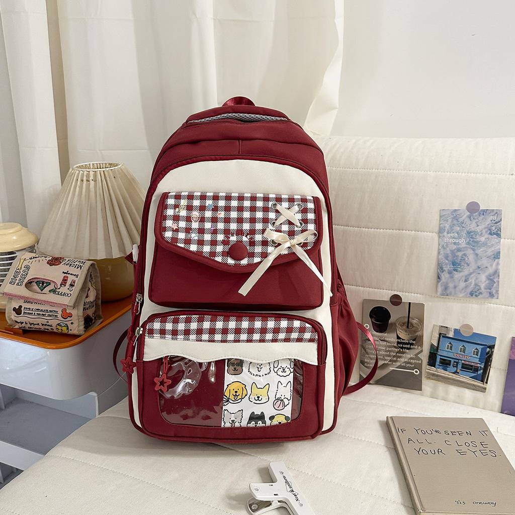 Schoolbag Japanese College Style Schoolbag Junior High School Girls High Value Niche Light Primary School Students Backpack Large Capacity Backpack