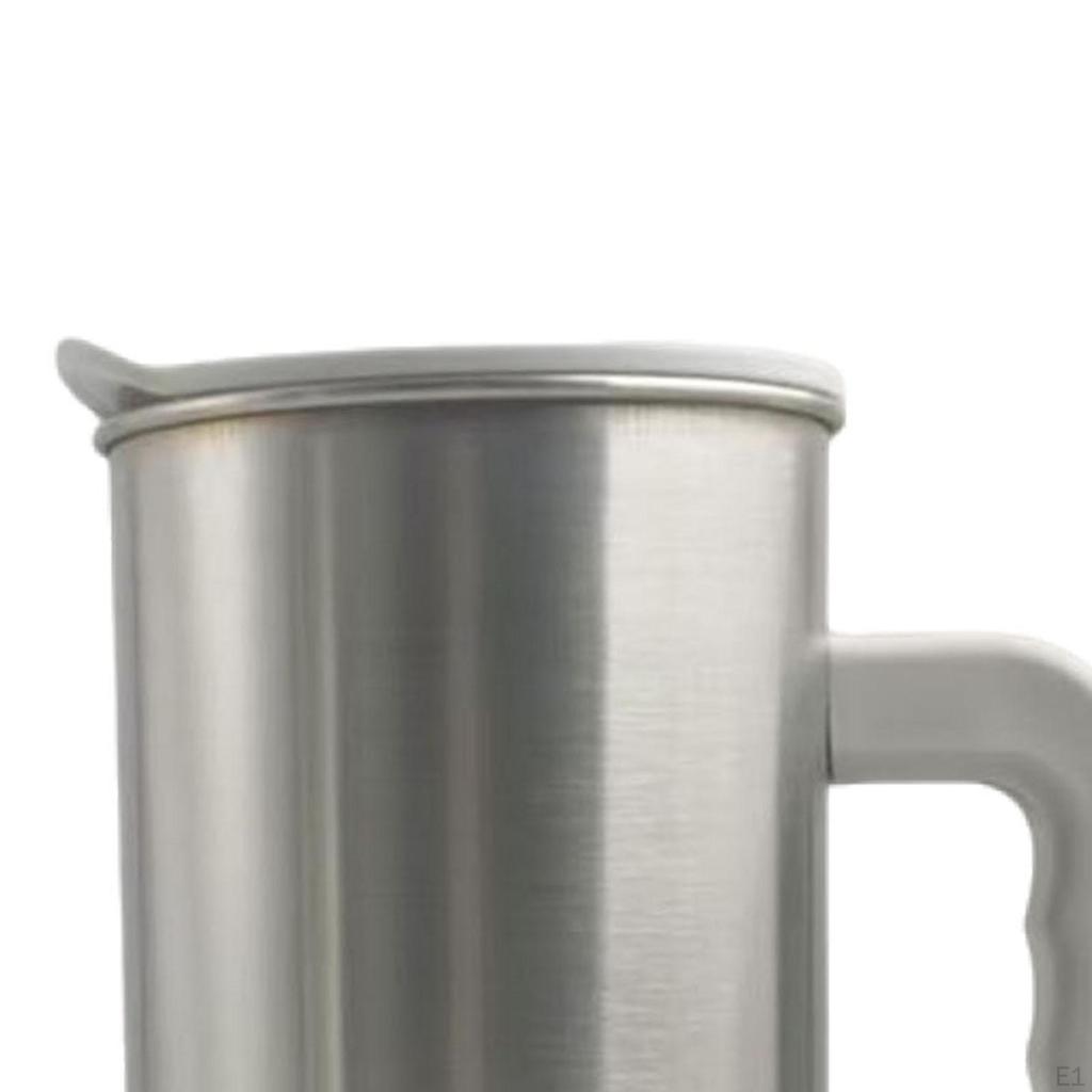 1.5 L Stainless Steel Cold Water Jug, Portable Jug with Lid, Ideal for Cafes And Restaurants
