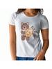 Wounisex's T-Shirt Cute Bear Graphic Short Sleeve Round Neck Summer Spring  2023 Fast Ship