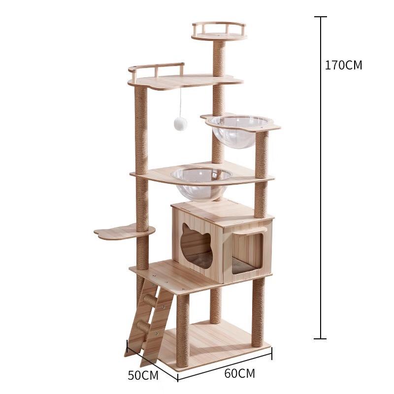 All-Season Multi-Level Cat Tree Condo & Scratcher