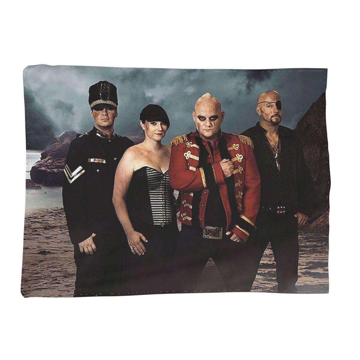 

MONO INC Goth Rock Music Blanket Soft Warm Flannel Throw Blanket Cover for Bed Living room Picnic Travel Home Couch 80x120cm