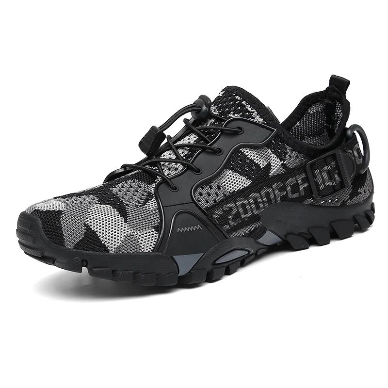 Fashion Men's Shoes 2024 New Breathable Mesh Outdoor Non-slip Light Walking Casual Trekking Sneakers Beach Wading Shoes Unisex Women