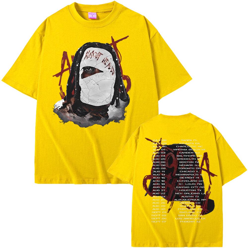 Rapparen Lil Durk Healing Tour T-shirt Herr Dam Hip Hop Mode Vintage Oversized T-shirt Herr Casual 100% Bomull Kortärmad