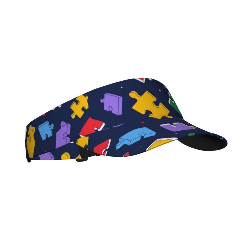 

Autism Awareness Visor Cap Funny Sun Hat for Women Men Teens Empty Top Visor Hat for Sports Beach Tennis Golf Running & Hiking