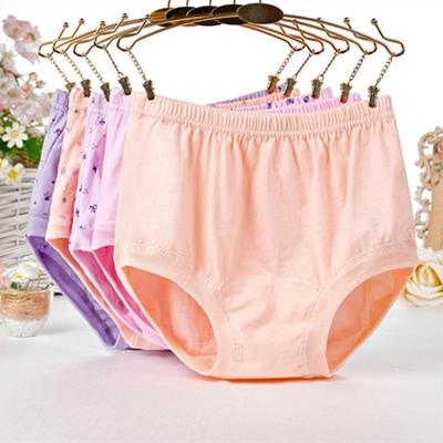 Damen-Slip, Baumwollhöschen, hohe Taille, atmungsaktive Unterwäsche, weich, bequem, Unterhose in Übergröße