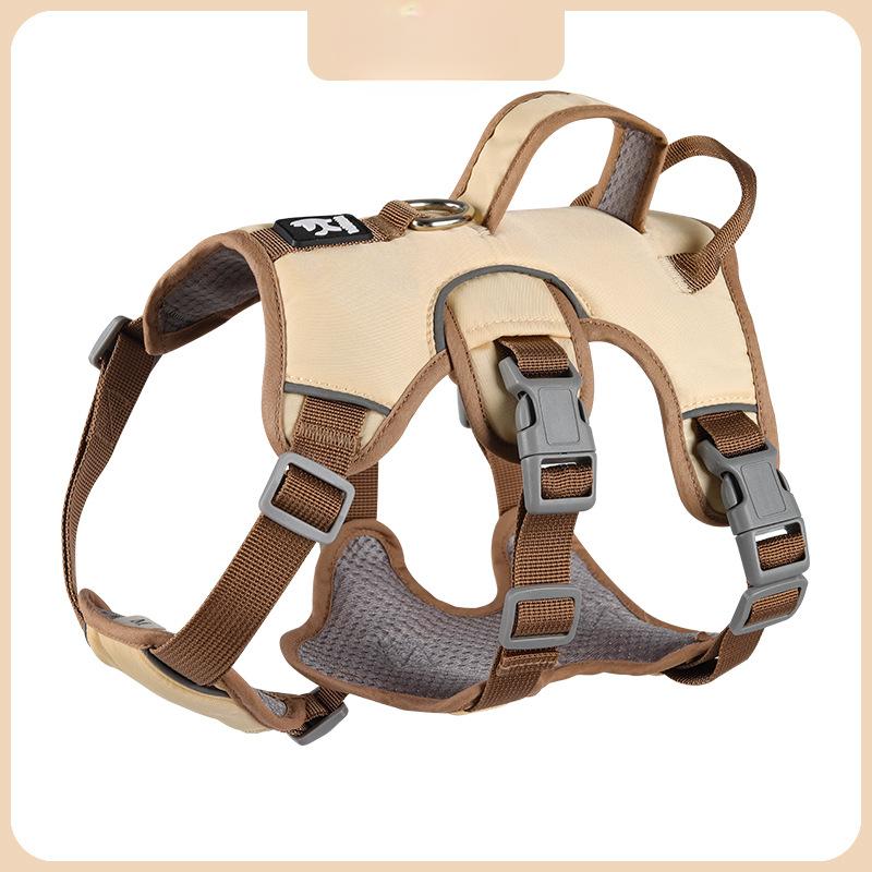 Dog Chest Straps Small and Medium-sized Dog Chest Straps To Prevent Breaking and Pulling Leash Reflective Anti-escape Leash