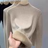 Neu Rollkragen Winter Pullover Frauen Elegante Verdicken Samt Gefüttert Warm Sueter Gestrickte Pullover Schlank Tops Jersey Strickwaren Jumper