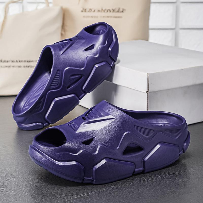New Mens Massage Slide Shoes Indoor And Outside Sandal Shoes Beach Plush Comfort Anti-Skid Daily Wear Shoes Men And Women Home Slide Shoes