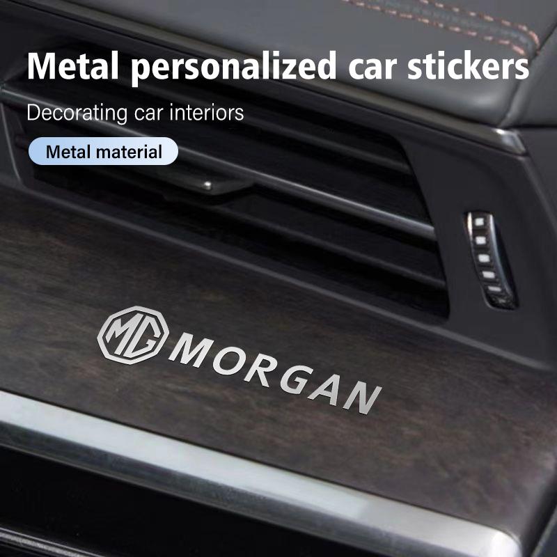 4/8PCS Car Metal Stickers Universal Auto Emblem Decals Accessories For MG Morgan Pilot GT 3 6 5 7 HS ZS ZX EHS Phev bso1