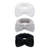Bow Hair Bands Spa Headband For Washing Face Makeup Headband For Women 3Pack