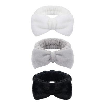 Bow Hair Bands Lázeňská čelenka na mytí obličeje Čelenka pro ženy 3 balení