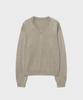 NOIRER FOR WOMAN Wool Blend V-Neck Knit (Beige)