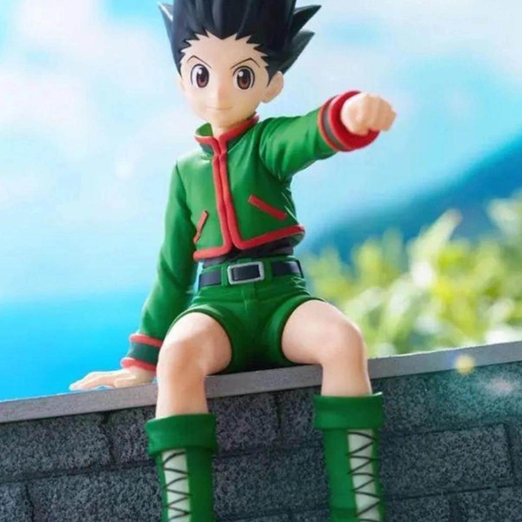 Anime Hunter x Hunter Noodle Stopper Figure, Killua Zoldyck & Gon Freecss, Desktop Decoration Model, High Quality