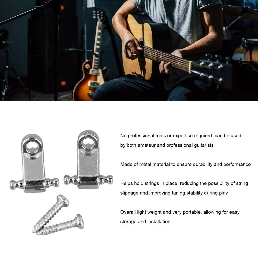 6PCS Metal Electric Guitar String Retainer String Trees For Electric Guitar  Guitar Part Upgrade